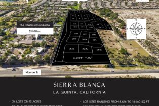 Land, 54721 Monroe Street, La Quinta, CA  La Quinta, CA 92253