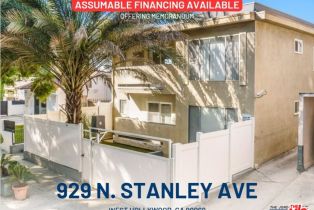 Residential Income, 929  N Stanley Ave, West Hollywood , CA  West Hollywood , CA 90046